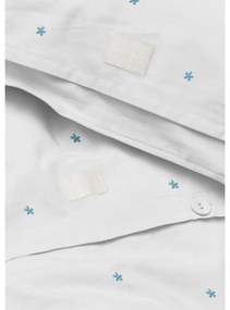 Fehér egyszemélyes pamut-perkál ágyneműhuzat 140x200 cm Daisy – JUNA