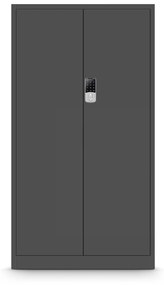 Fém iratszekrény DANIEL, 900 x 1850 x 400 mm, antracit