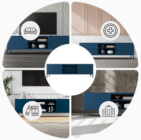 XL ROSARIA RTV SZEKRÉNY – SÖTÉTKÉK (1700 x 400 x 500)