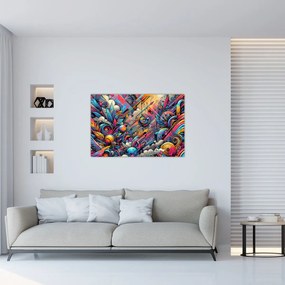 Kép - Színes graffiti (90x60 cm)