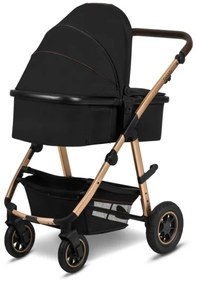 Lionelo - AMBER 2 az 1-ben kombinált babakocsi Black Onyx