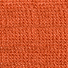 narancssárga háromszög alakú HDPE napvitorla 160 g/m² 3x4x4 m