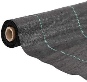 fekete PP talajtakaró membrán 1x10 m