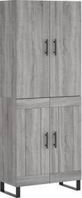 vidaXL szürke sonoma szerelt fa magasszekrény 69,5 x 34 x 180 cm