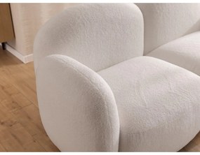 Krémszínű buklé sarokkanapé (jobb oldali-heverő résszel) Orbit – Ropez