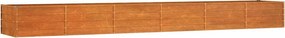 vidaXL rozsda színű corten acél kerti magaságyás 480 x 80 x 45 cm
