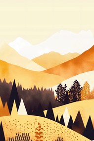 Poszter 61x91,5cm Arany Nyugat virágzásban