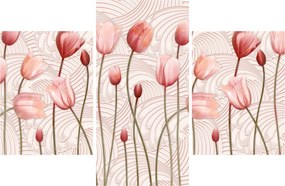 Kép - rózsaszín tulipán (90x60 cm)