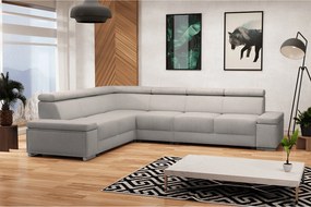 Ülőgarnitúra, szürkésbézs Taupe, balos, BOBY