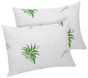 Aloe Vera Essence Szett, 2 db mikroszálas párna 50x70 cm és steppelt paplan 350g/nm, 180x200 cm
