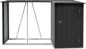 Fatároló fészerrel, 270x104x159 cm, antracit, ARPOL TYP 2