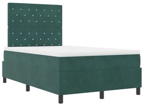 Boxspring Ágy Matrac Khosz Zöld Kicsi Dupla Bársony