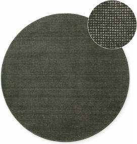 Sötétzöld kézi szövésű gyapjú kerek szőnyeg ø 160 cm Greenwich – Ted Baker