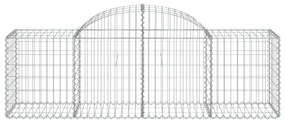 11 db íves horganyzott vas gabion kosár 200x50x60/80 cm