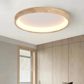 Brilagi - LED mennyezeti lámpatest FALCON WOOD MODERN LED/60W/230V átm. 80 cm, fa