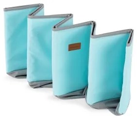 Gyerek száraz medence labdákkal, 80 cm átmérő, kék/szürke