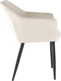Szék, szövet bézs/fekete lábak, ODOVEL