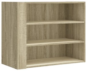 sonoma tölgy színű szerelt fa faliszekrény 75 x 35 x 60 cm