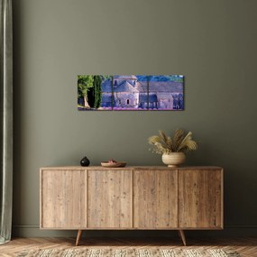 Kép - Levendula mező (órával) (90x30 cm)