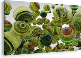 Csíkos gömbök képe (90x60 cm)