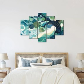 Kép – Az életfa zöld lombkoronája (150x105 cm)