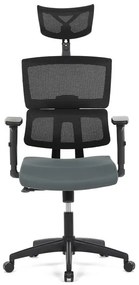 Szürke hálós irodai szék hintamechanikával. KA-B1025 GREY