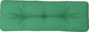 vidaXL zöld szövet raklappárna 120 x 40 x 12 cm