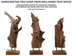 Akar szobor teak 23x27x64cm