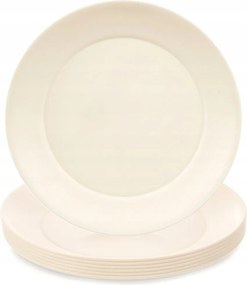 6x Műanyag ebéd tányérok sekély többször felhasználható piknik túra