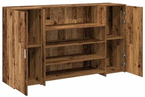 recepciós pult antik fa 180x50x103,5 cm szerelt fa