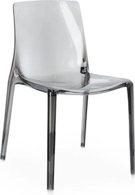 Szürke műanyag kerti szék Adele – Bizzotto