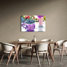 Kép - áfonyák a bögrében (90x60 cm)
