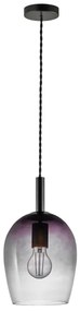 Nordlux - UMA kábeles függőlámpa 1xE27/40W/230V, átm. 18 cm, fekete/füstszínű