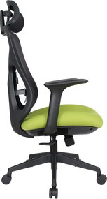 Irodai szék, zöld/fekete, teherbírás 150 kg, SULIVAN