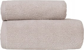 Leon pamut törölköző 50x90 strukturált frottír világos bézs