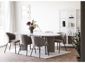 Bosaro tükör, plüss, fehér, 80x54 cm