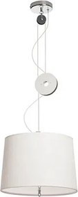 RENDL LEVITA závěsná stahovací bílá chrom 230V LED E27 15W
