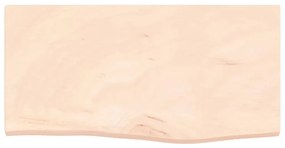 kezeletlen tömör tölgyfa fali polc 60x30x(2-4) cm