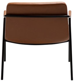 Barna bőrutánzat fotel Boto – DAN-FORM Denmark