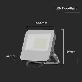 LED Reflektor SAMSUNG CHIP LED/50W/230V 6500K IP65 fekete