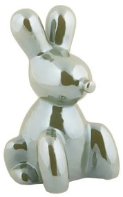 Balloon Bunny nyuszi szobor kicsi metál zöld