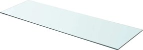 vidaXL 90x30 cm átlátszó panel üvegpolc
