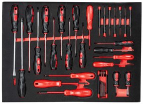 Professzionális műhely kocsi / szekrény szerszámokkal 196db REDATS - 7 fiók Red/Black