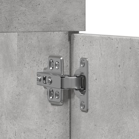 betonszürke szerelt fa mosdószekrény 60 x 38,5 x 46 cm