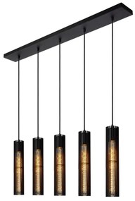 Lucide 73406/05/30 - Csillár zsinóron LIONEL 5xE27/60W/230V