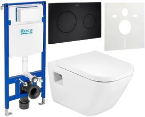 Set WC csésze Roca Gap A34647FS00, beépíthető keret Roca Duplo A890070020, A80148200U, A890189206, A890063000