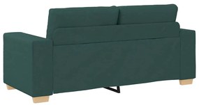 sötétzöld szövet loveseat kanapé 140 cm