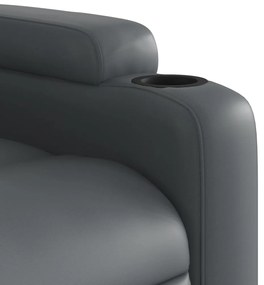 szürke műbőr relaxfotel