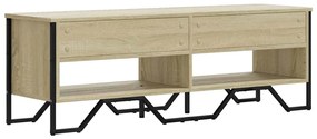 sonoma tölgy színű szerelt fa TV-szekrény 122 x 34 x 41 cm