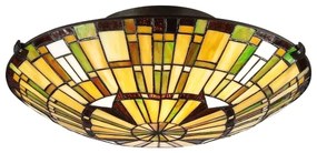 Quoizel QZ-REED-F-VB - Tiffany stílusú mennyezeti lámpa REED 2xE27/60W/230V, átm. 42 cm